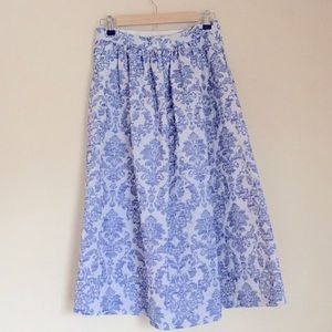 Jacquard midi skirt